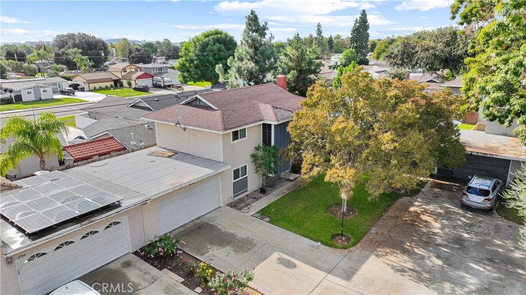 2702 College Lane La Verne, CA 91750 - Photo 46 of 53 an aerial view of a house with a garden and lake view