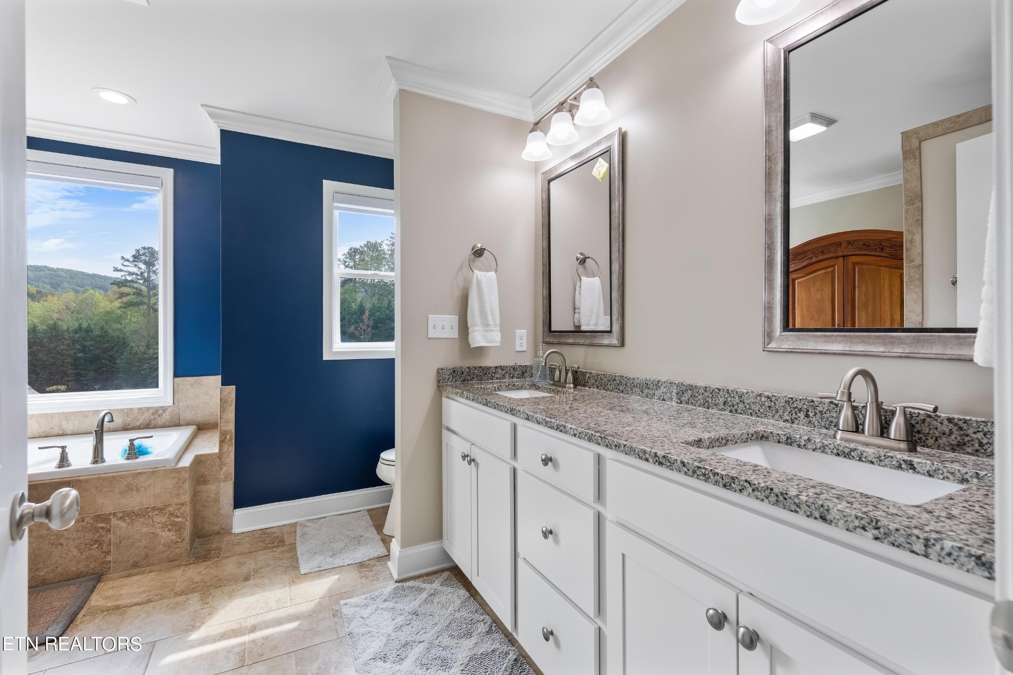 107 Crossroads Boulevard Oak Ridge, TN 37830 - Photo 13 of 23 a bathroom with a granite countertop sink mirror and double