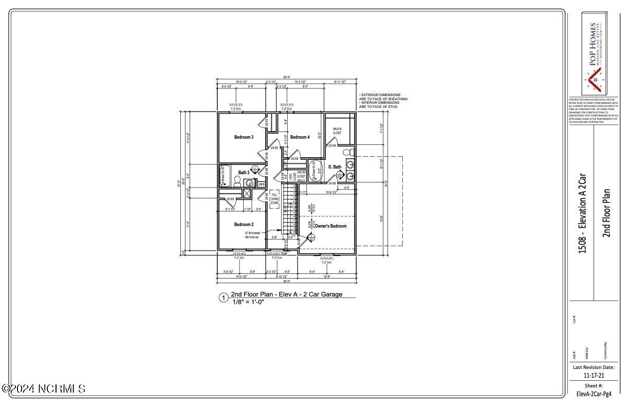 1045 Beaver Creek Road Deep Run, NC 28525 - Photo 3 of 3 1508 RH Elev A - 2 Car SF