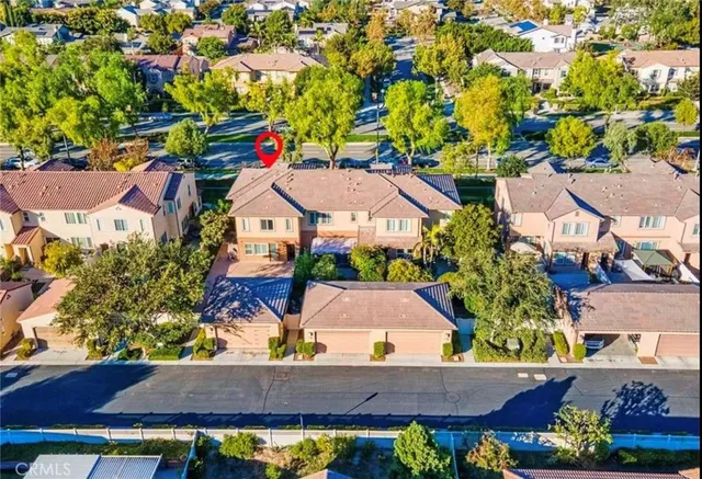an aerial view of multiple house