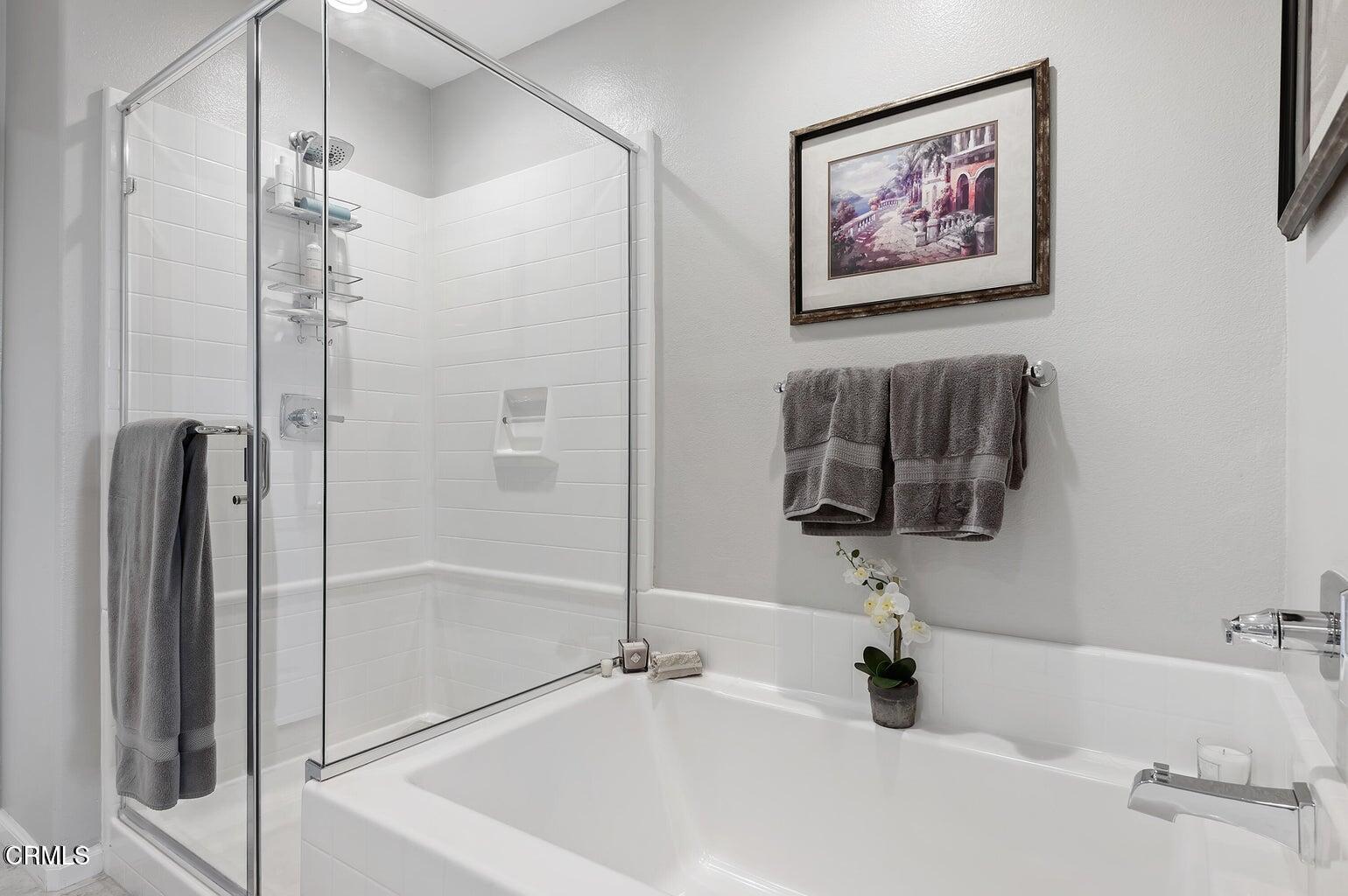 3661 West Hemlock Street Oxnard, CA 93035 - Photo 17 of 21 a bathroom with a bathtub and a shower