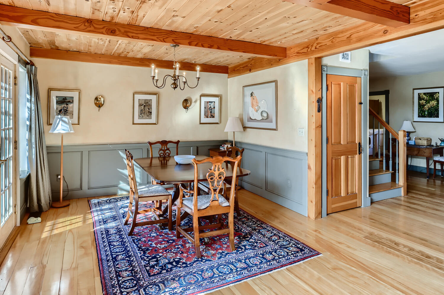 40 Bridle Path Road Vineyard Haven, MA 02568 - Photo 16 of 39 a view of a dining room with furniture and wooden floor