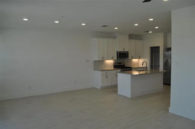 a view of kitchen with stove