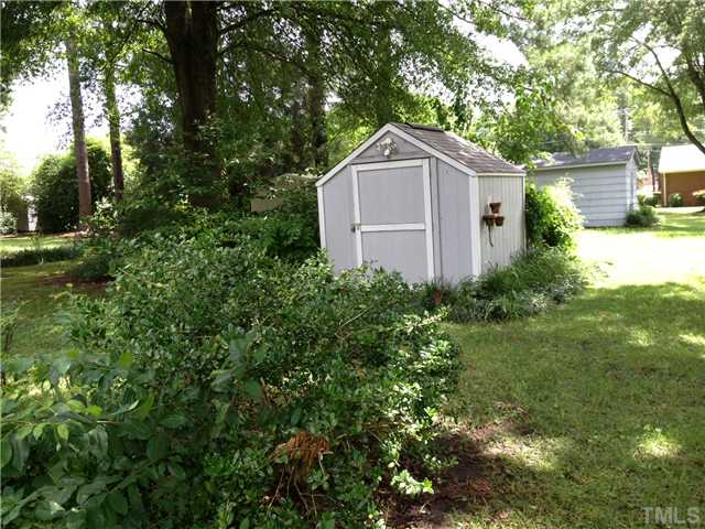 3100 Kenan Road Durham, NC 27704 - Photo 14 of 15 back yard storage shed