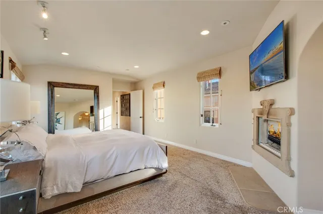 a room that has a painting on the wall