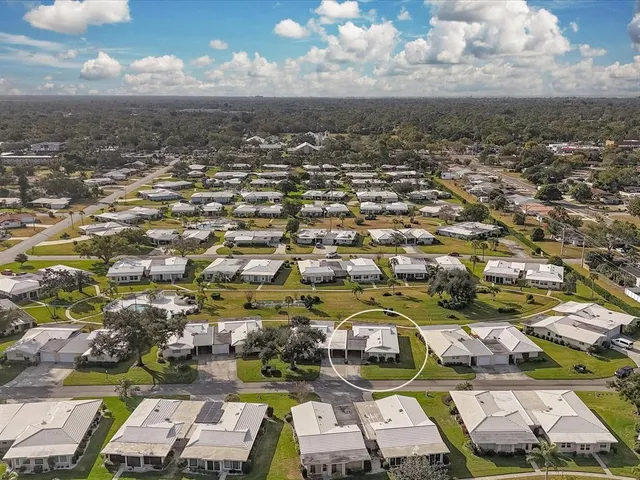 an aerial view of a city