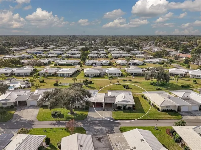 an aerial view of a city