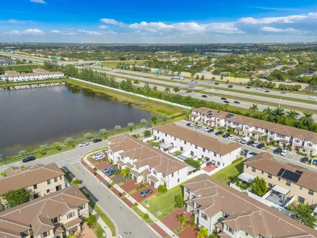 a view of city with ocean