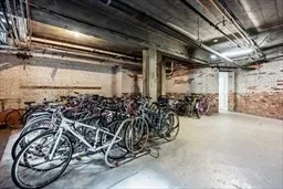 a view of a bike garage