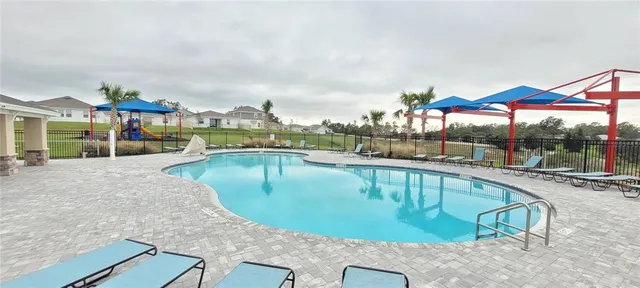 a view of a porch with seating space