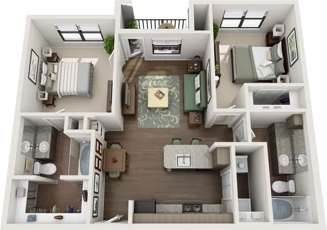 a view of living room with furniture and cabinets