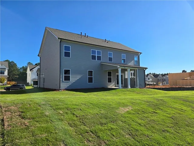 a view of a house with a porch