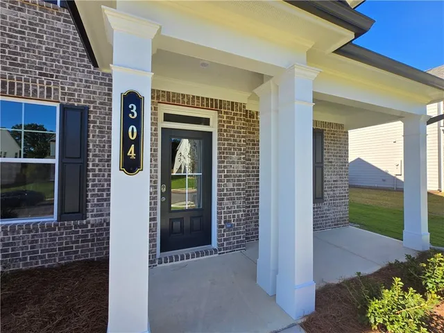 a view of a door of a house