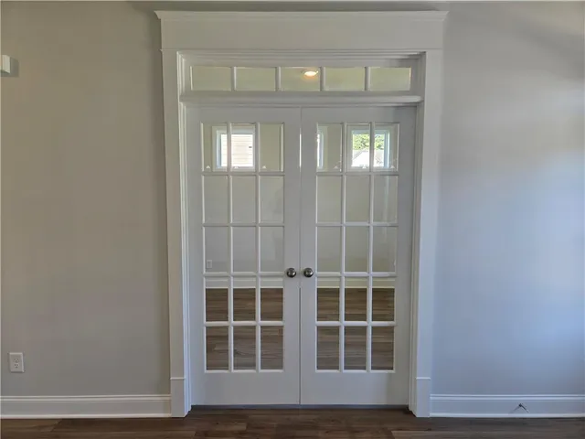 a view of front door