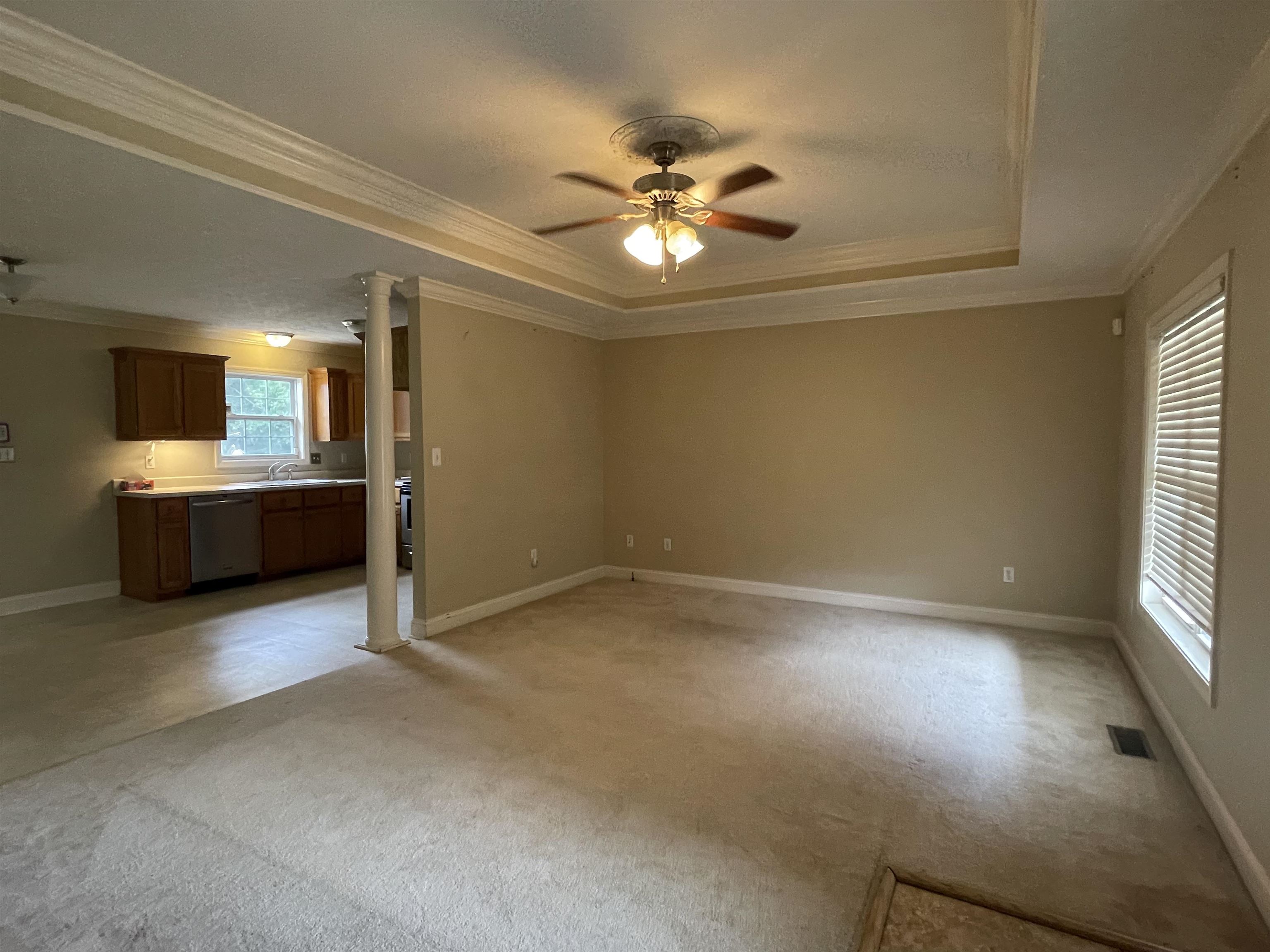 50 Eric Lane West Ramer, TN 38367 - Photo 3 of 19 a view of a livingroom with a ceiling fan and window