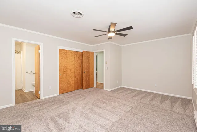 a view of an empty room