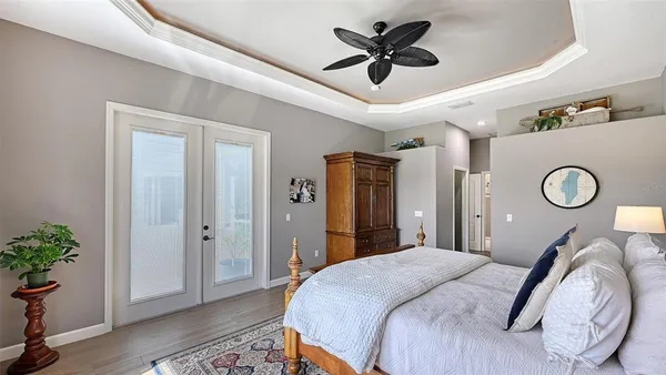 a white bath tub sitting in a bathroom