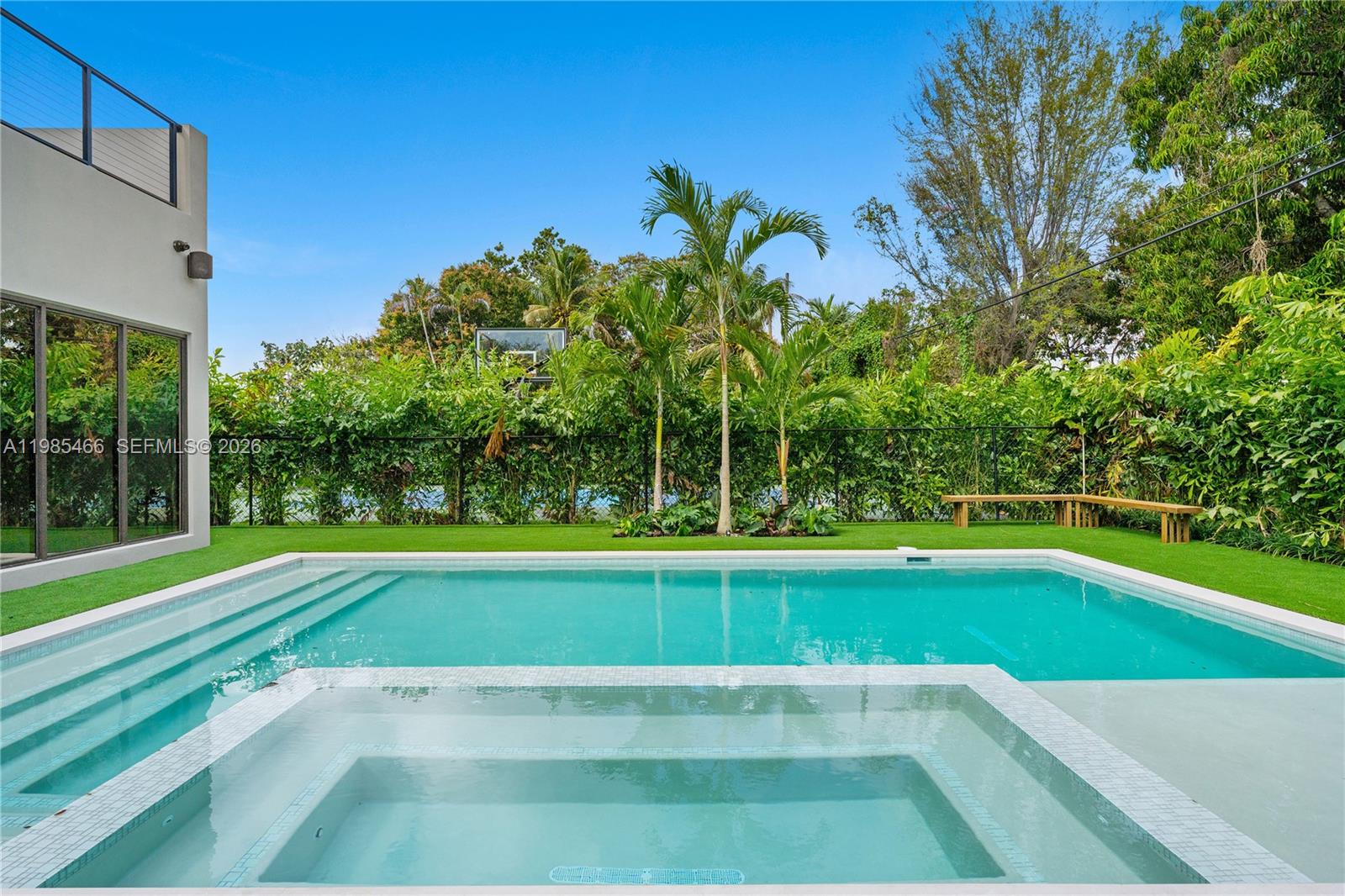 245 Northeast 116th Street Miami, FL 33161 - Photo 9 of 48 a view of yard with swimming pool and green space