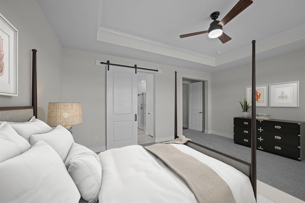 11549 Wulstone Road Fort Worth, TX 76052 - Photo 12 of 35 a bedroom with a bed and a dresser