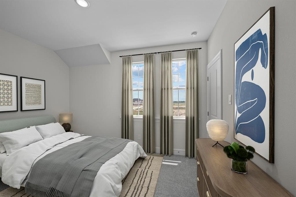 11549 Wulstone Road Fort Worth, TX 76052 - Photo 23 of 35 a bedroom with a bed and painting on the wall