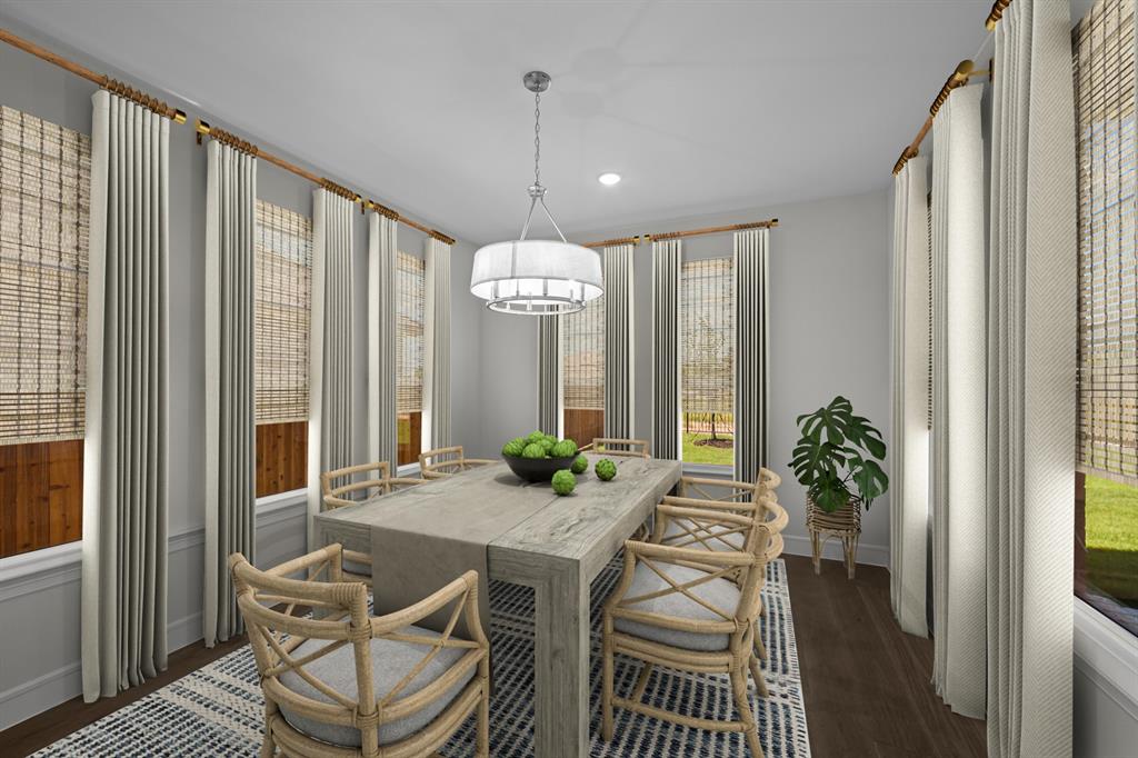 11549 Wulstone Road Fort Worth, TX 76052 - Photo 9 of 35 a view of a dining room with furniture window and wooden floor