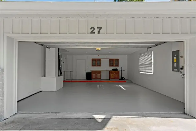 a view of a room with storage and utility