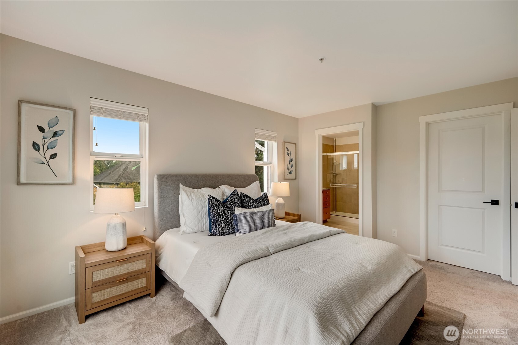 2800 Southwest Raymond Street, Unit 207 Seattle, WA 98126 - Photo 23 of 38 a bedroom with a bed and a night lamp