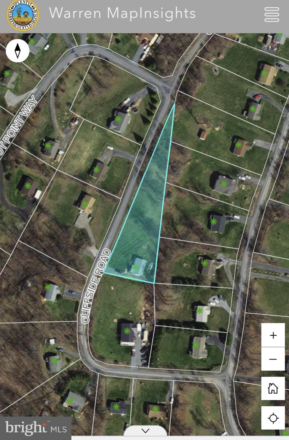 126 Cliffside Road Linden, VA 22642 - Photo 45 of 49 GIS Map - Approx. Property Lines