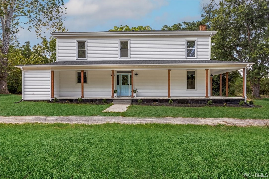 6704 Courthouse Road Church Road, VA 23833 - Photo 25 of 27 front view of a house with a yard