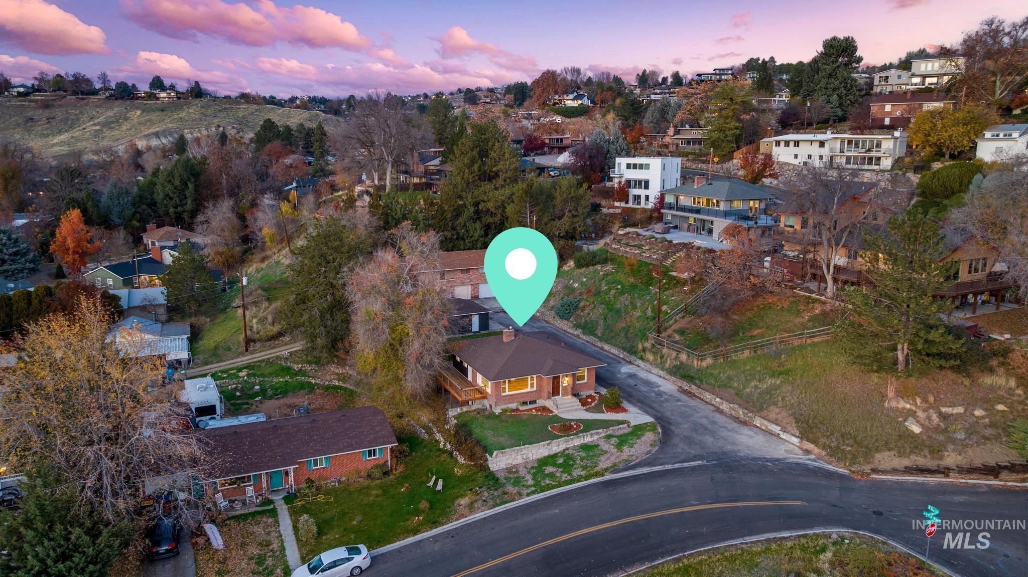 300 West Ofarrell Street Boise, ID 83702 - Photo 20 of 50 Aerial overview of property's location with nearby suburban area