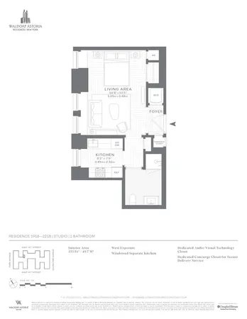 $1,800,000 | 303 Park Avenue, Unit 2018 | Midtown East