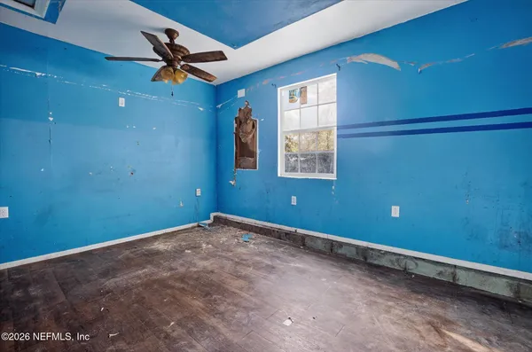 a view of a livingroom with a window