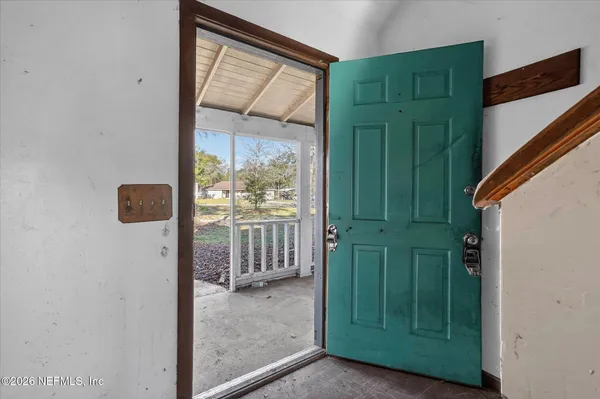 a view of a front door