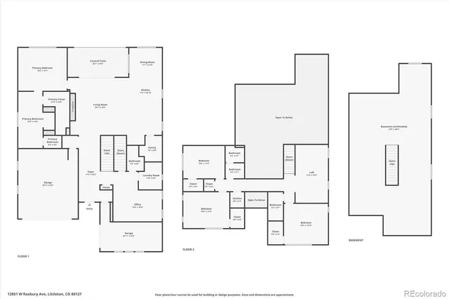 $1,390,000 | 12851 West Roxbury Place, Littleton, CO 80127