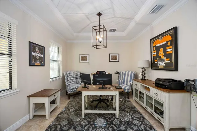 a view of a livingroom with furniture and window