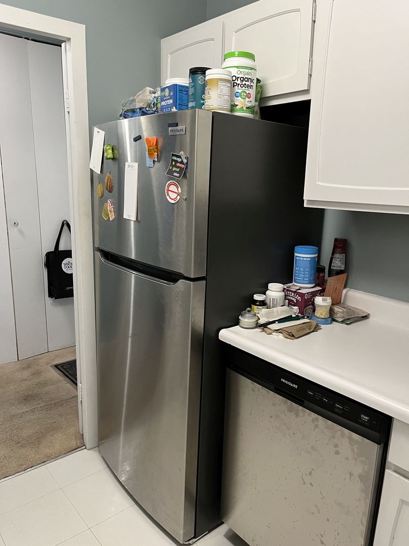 777 North Michigan Avenue, Unit 2108 Chicago, IL 60611 - Photo 14 of 38 a refrigerator freezer sitting inside of a kitchen