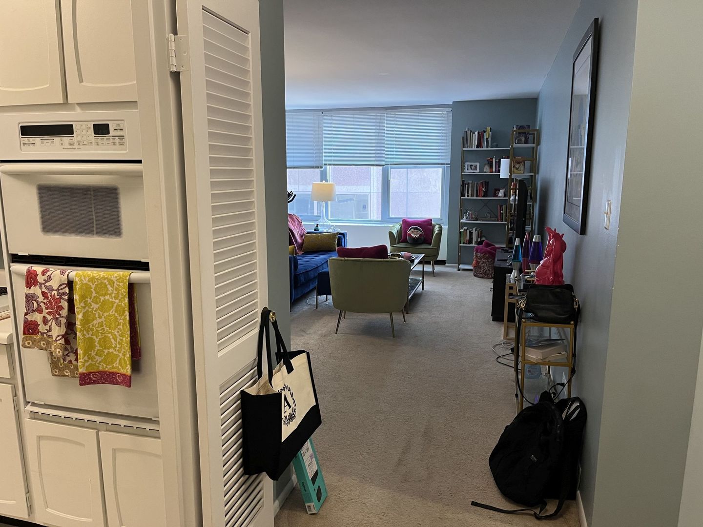 777 North Michigan Avenue, Unit 2108 Chicago, IL 60611 - Photo 10 of 38 a living room with furniture and a closet