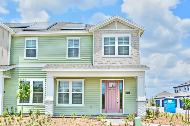 a front view of a house