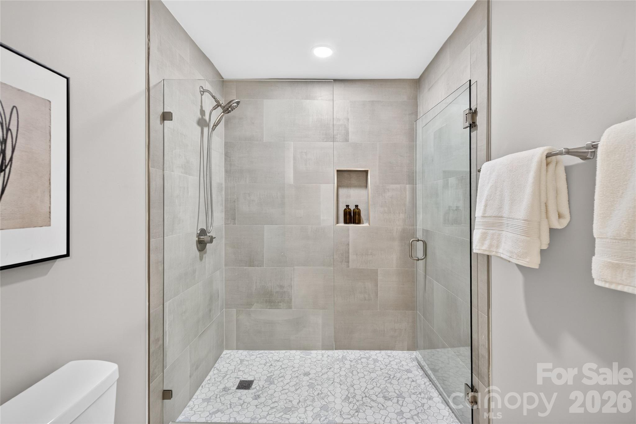 116 Middleton Avenue Matthews, NC 28104 - Photo 14 of 22 a bathroom with a shower and toilet