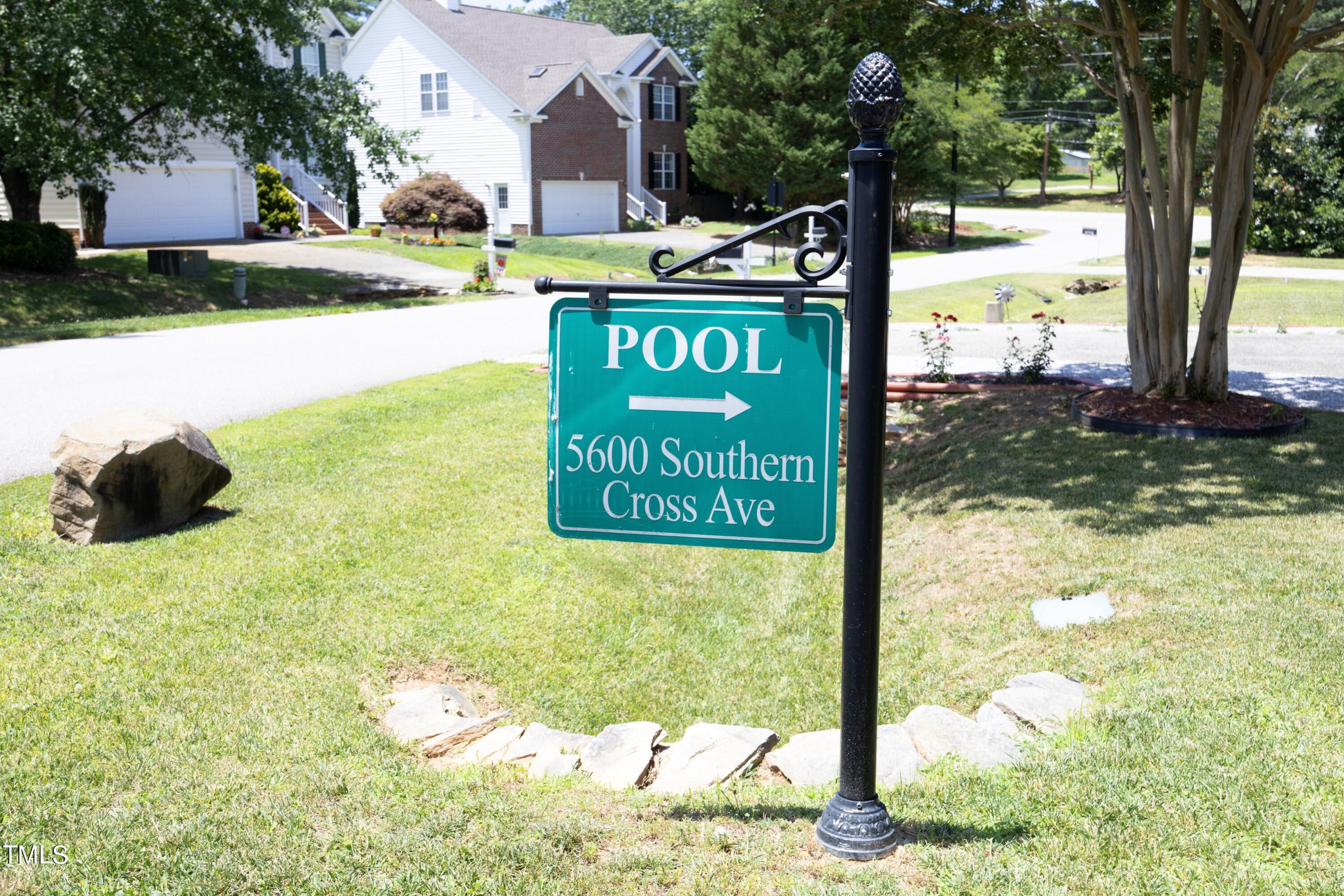 5500 Southern Cross Avenue Raleigh, NC 27606 - Photo 43 of 43 BryartonPoolSign
