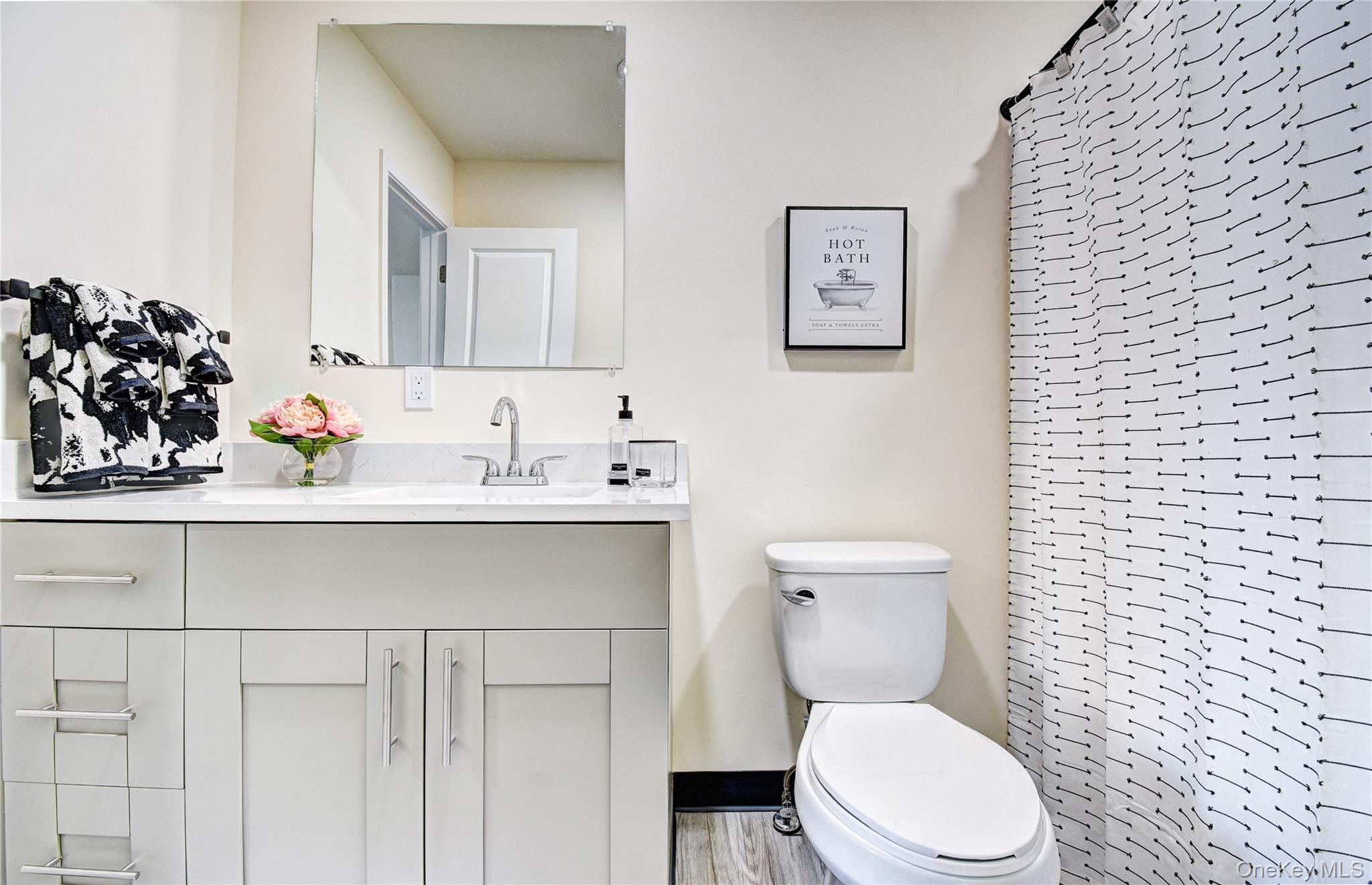 39 Levy Place Saugerties, NY 12477 - Photo 18 of 28 a bathroom with a toilet sink and mirror