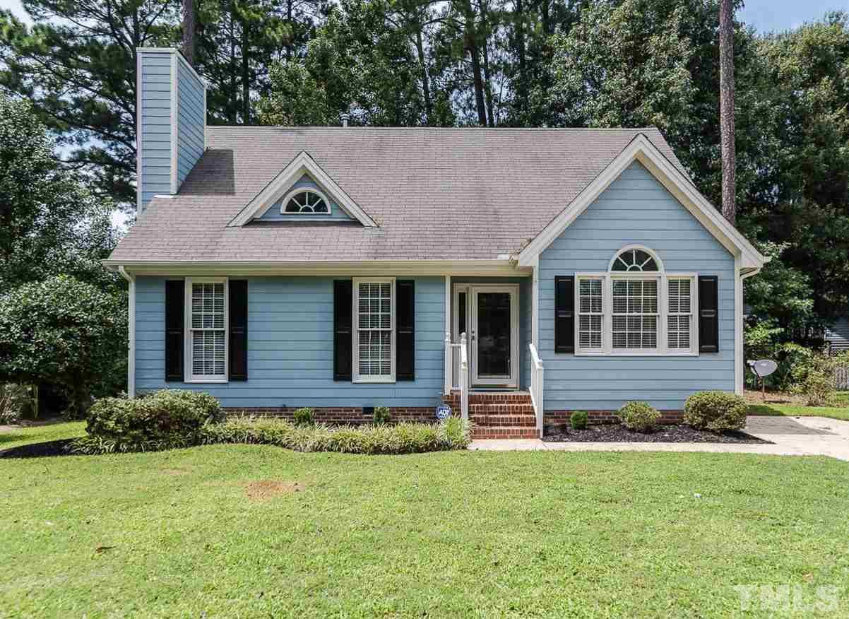 308 Crosspine Drive Raleigh, NC 27603 - Photo 1 of 11 Does it get any more adorable that this? This home sits on a flat lot with a large back yard nestled amongst hardwood trees. Exterior freshly painted within last 2 years.