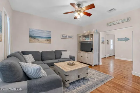 a picture of a bench in front of a door