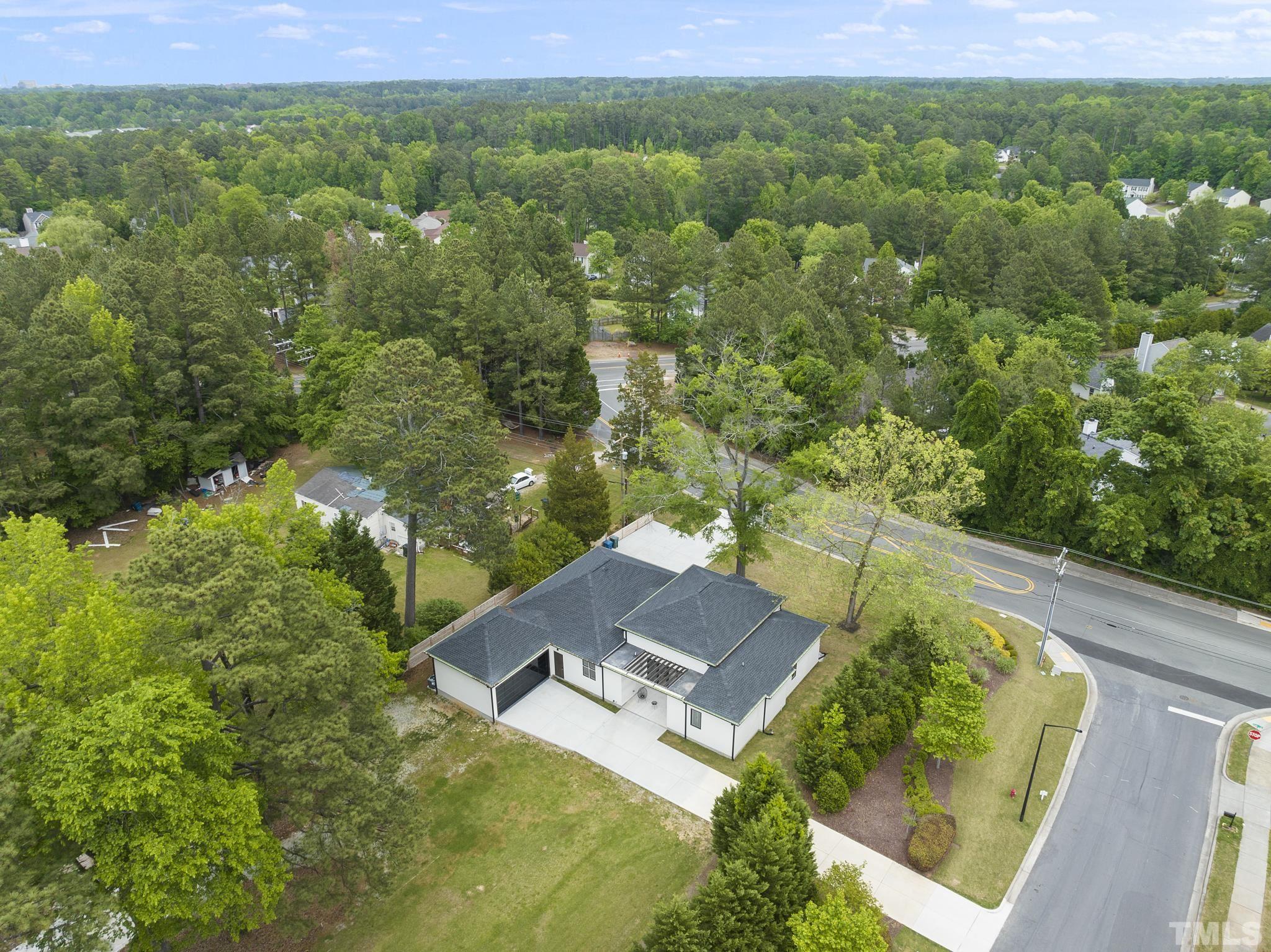 1920 Cook Road Durham, NC 27713 - Photo 34 of 43 an aerial view of residential house with outdoor space