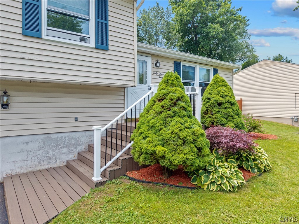 4346 Old Meadow Road Clay, NY 13041 - Photo 3 of 33 The brand new composite deck and stairs are well a