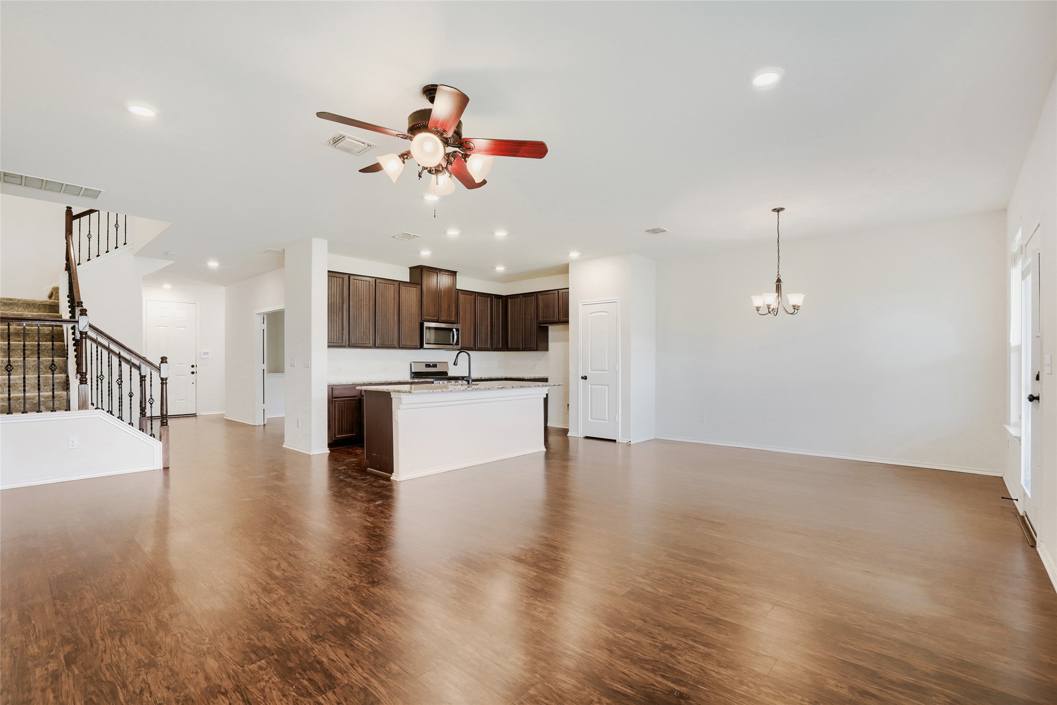 104 Kavanaugh Street Georgetown, TX 78628 - Photo 8 of 30 Kitchen/dining room and living room