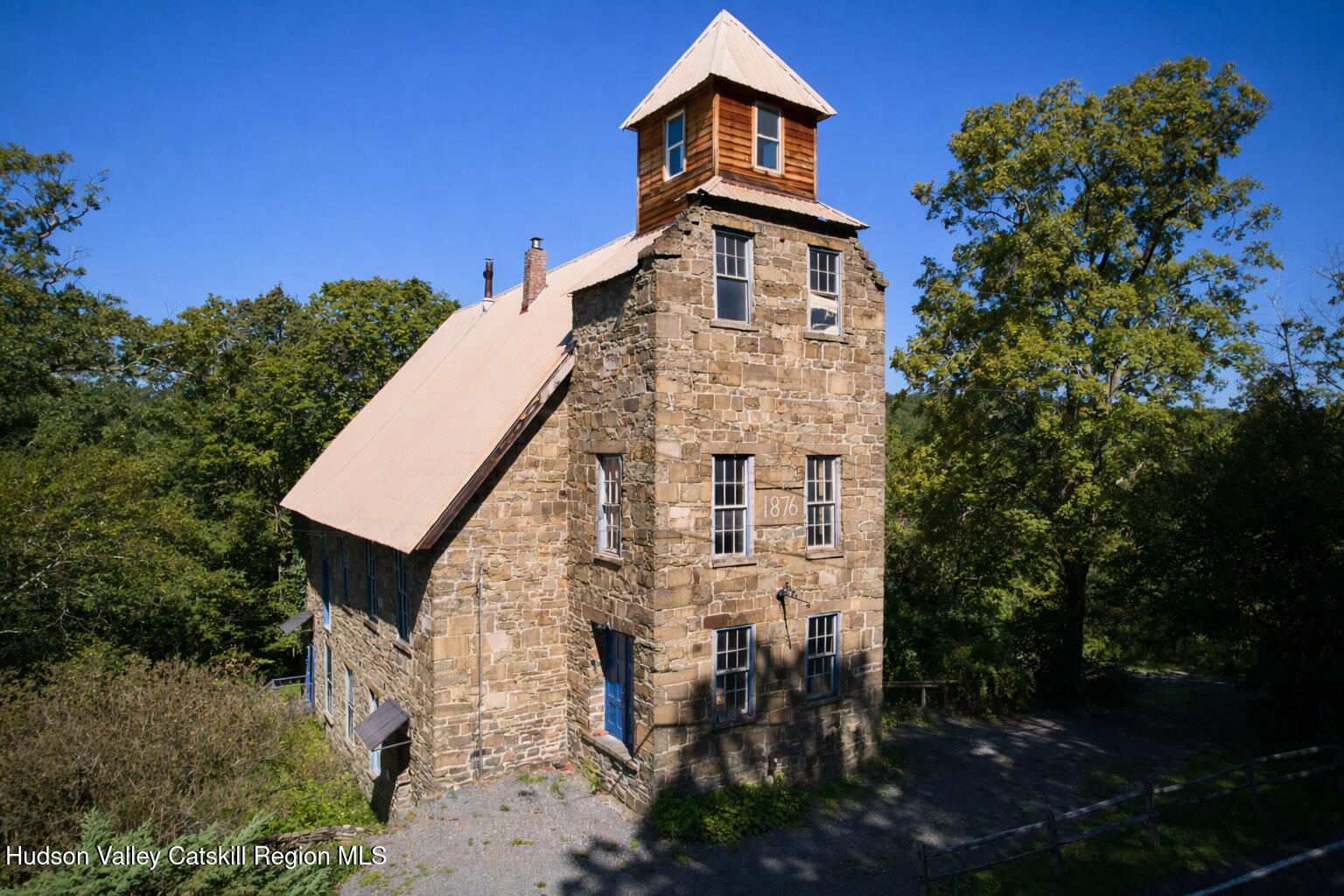 a aerial view of a house