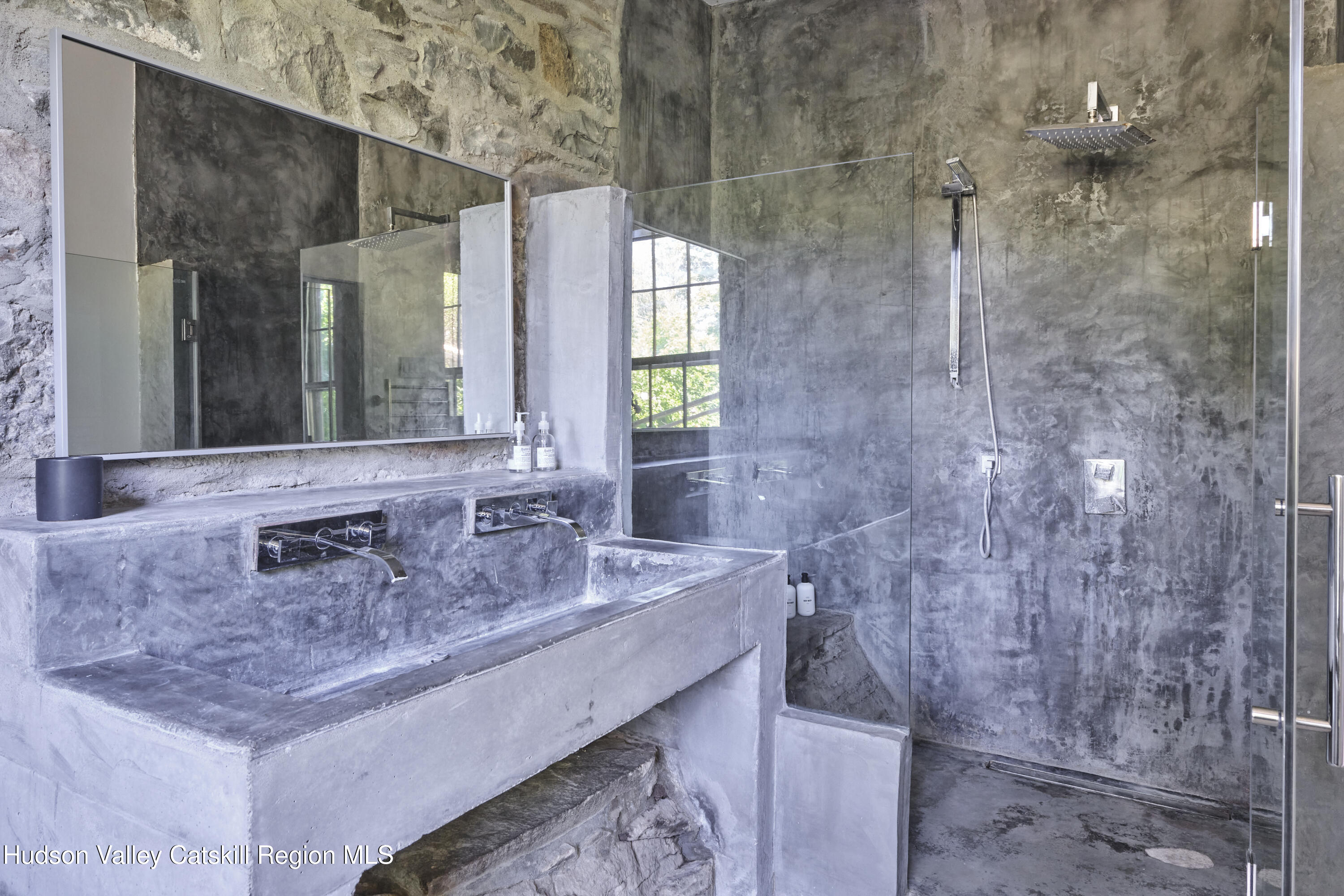 1883 Highway 213 Rifton, NY 12471 - Photo 29 of 50 a bathroom with a sink and a mirror
