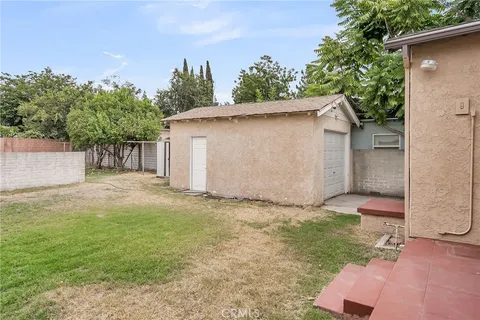 a backyard of a house