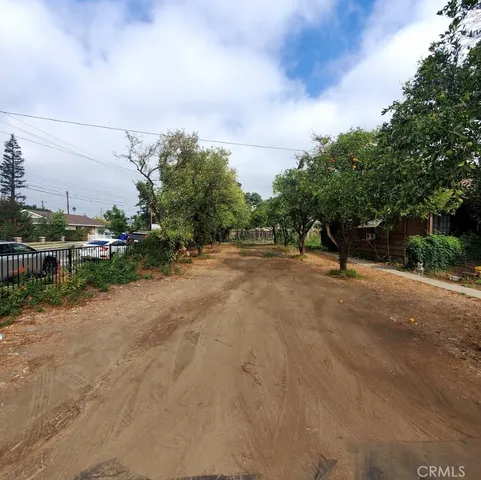 a view of outdoor space with garden